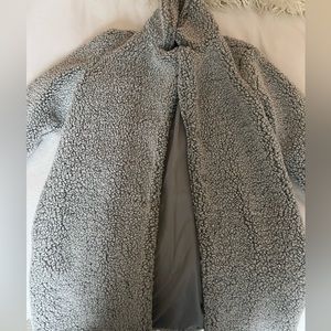 Grey Sherpa Coat- Size small